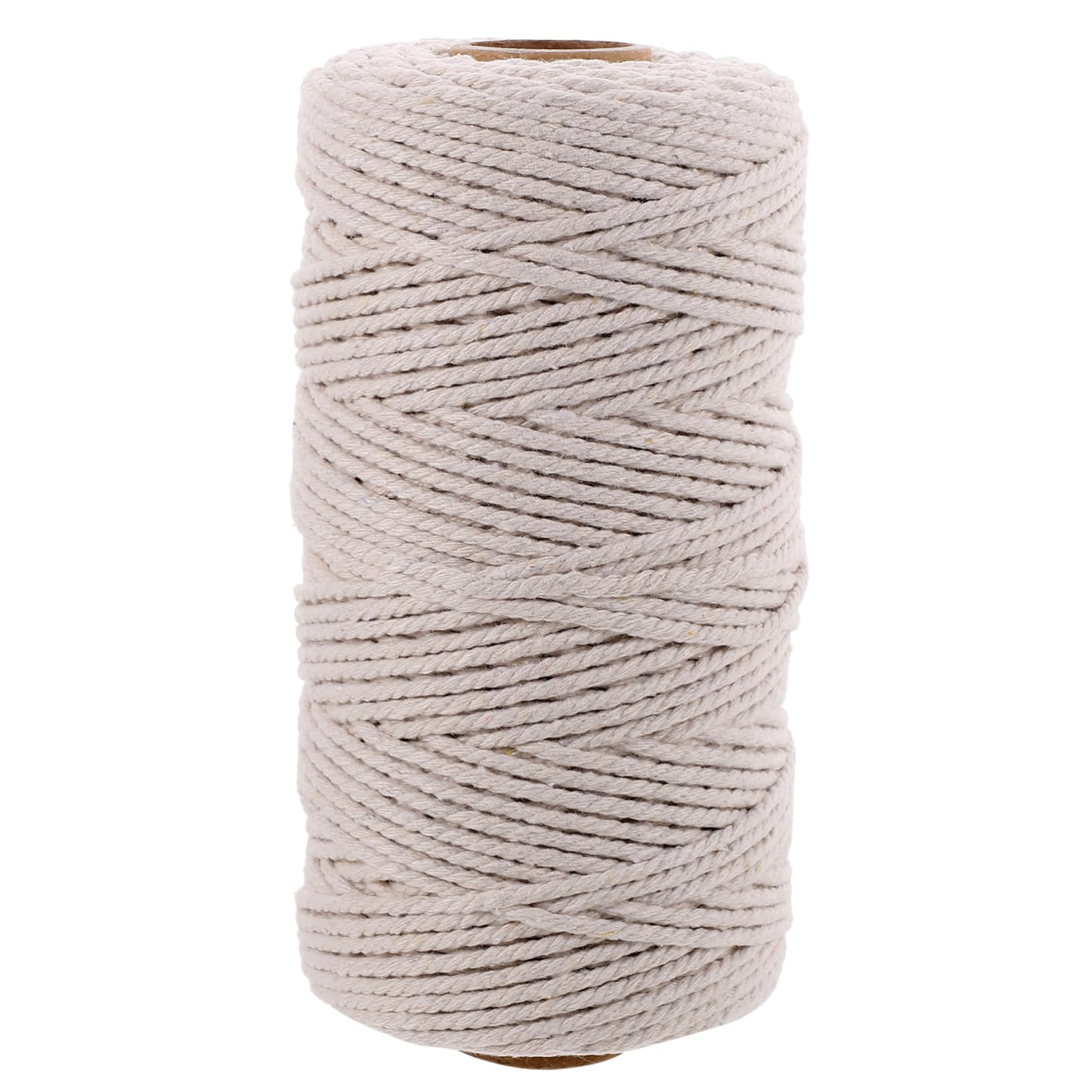 BRIGHTFUFU 1 Roll Cotton Twine Thick Kitchen String for Trussing Tying Meat DIY Crafts Present Wrapping Cooking Twine for Home Outdoor Use