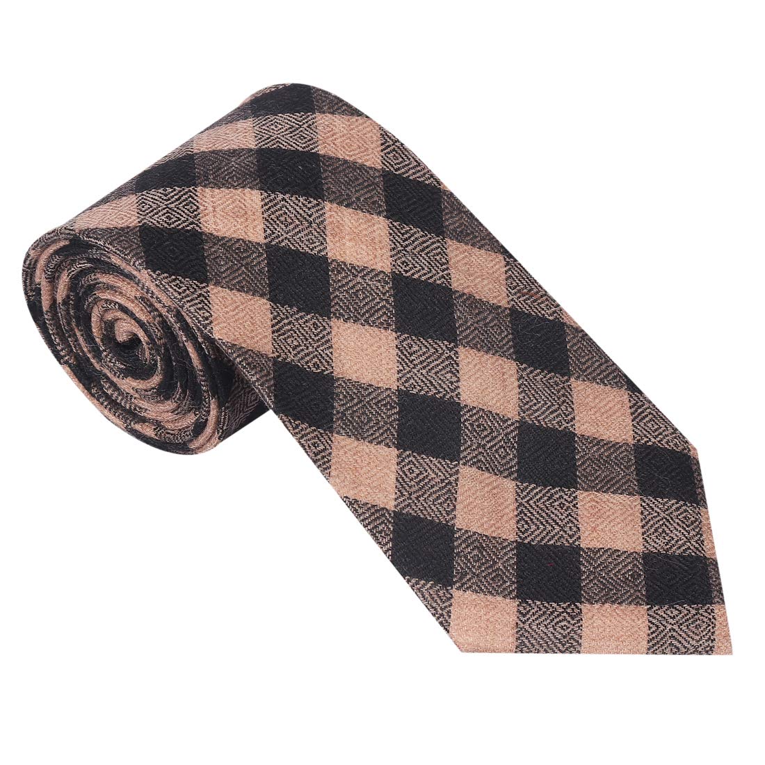 pashtush Mens Fine Wool Necktie, Soft and Luxurious, Checkered Design, Extra fine Ties for Men, Free Size-picture-11