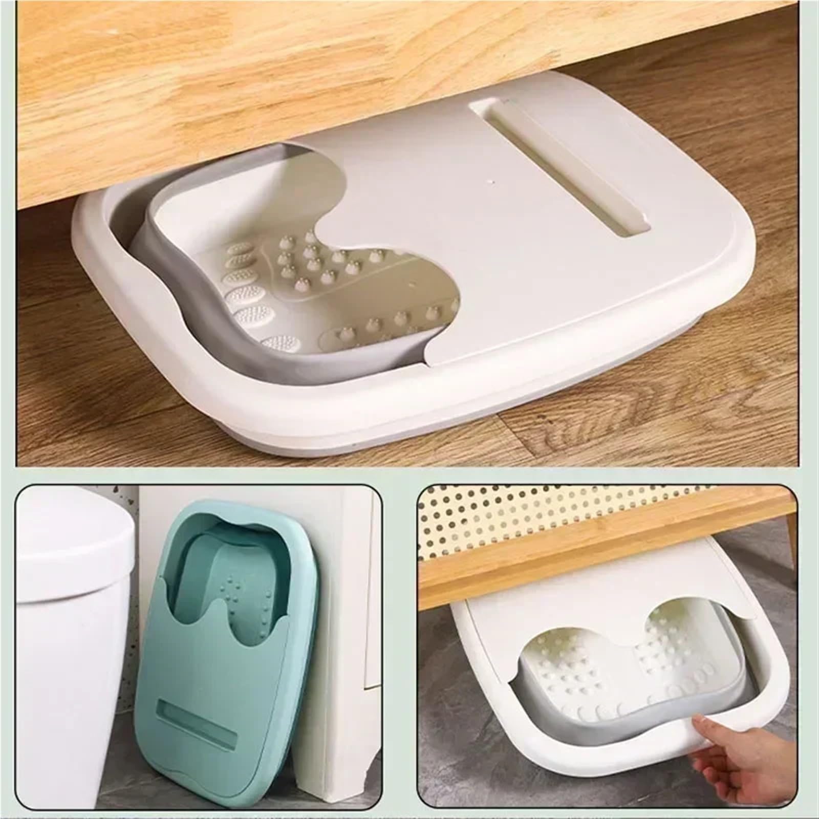 Baño De Pies Plegable Cubo for baño de pies plegable for el hogar, lavabo portátil grueso for , cubo for remojo , 2 uds