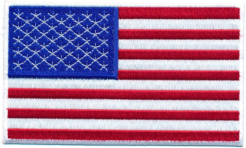America Flag USA Flag Washington Sew-On / Iron-on Patch 0640 B 30 x 20 mm