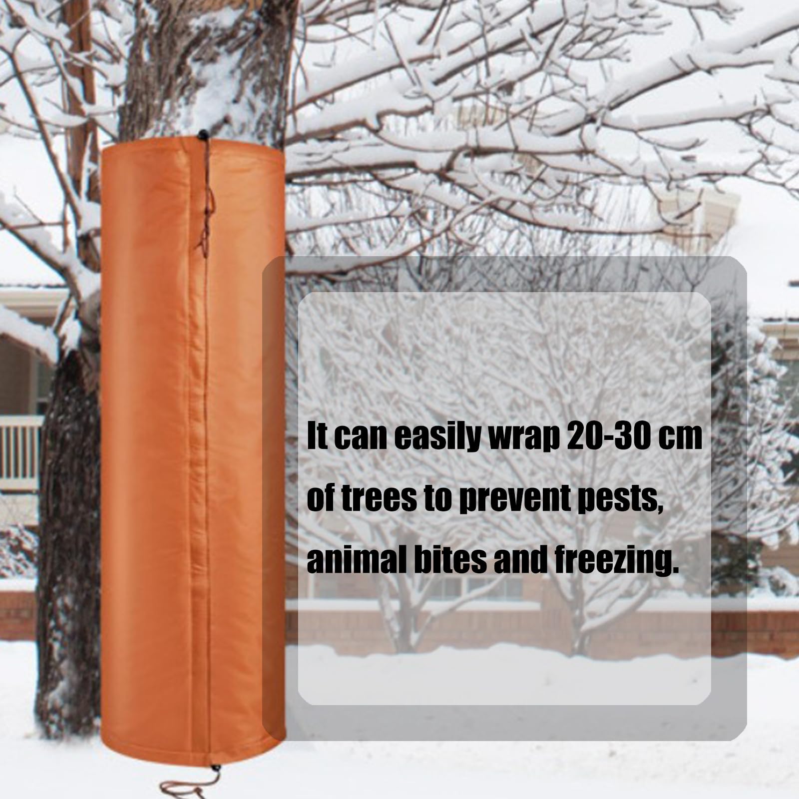 Protección de tallo de plantas resistente al invierno, chaqueta aislante con cordón ajustable, materiales Oxford resistentes a los roedores, funda protectora para jardín