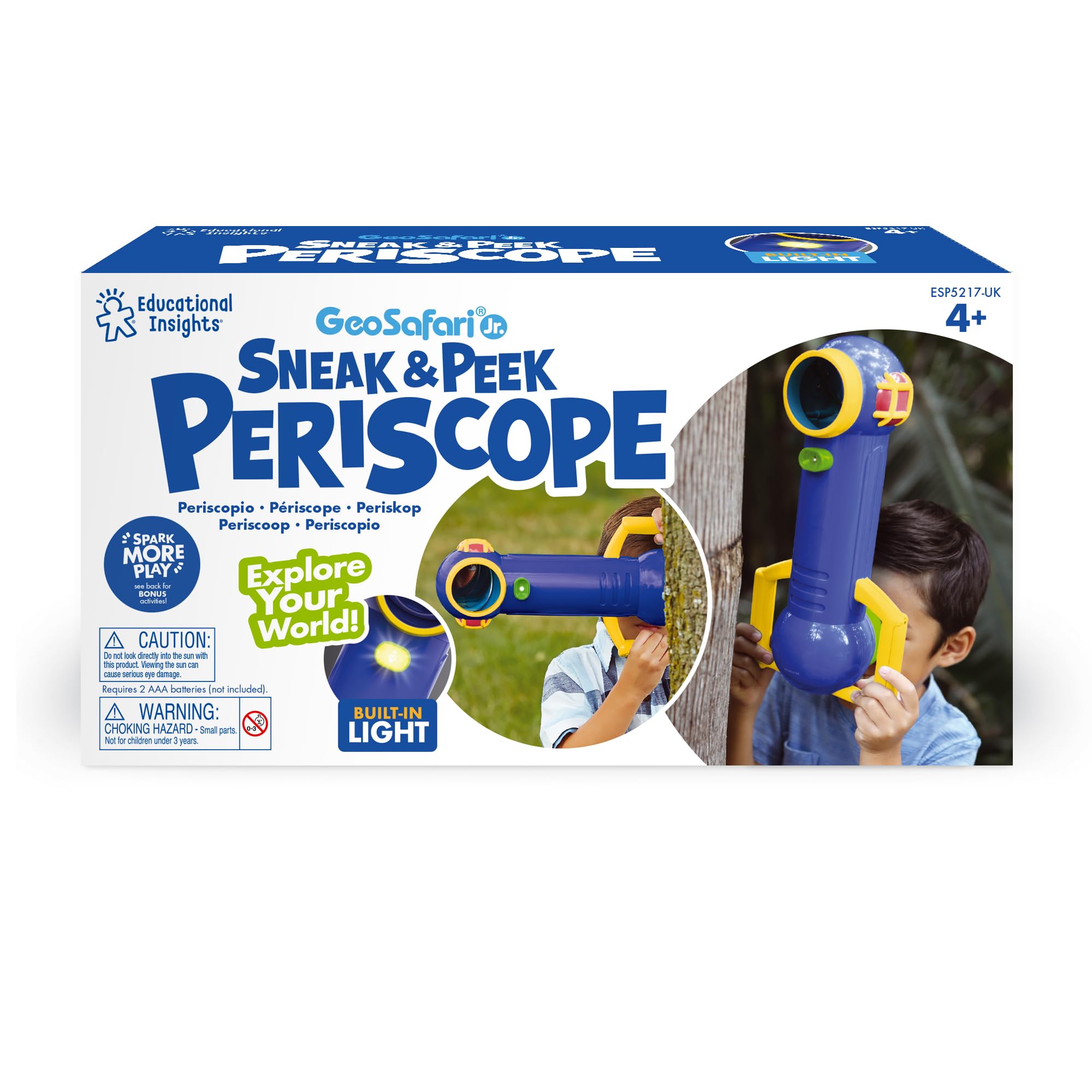Learning Resources GeoSafari Jr Sneak & Peek Periscope, Wide Viewing & LED Lights, Ages 4+, Science Gifts for Kids - Image 3