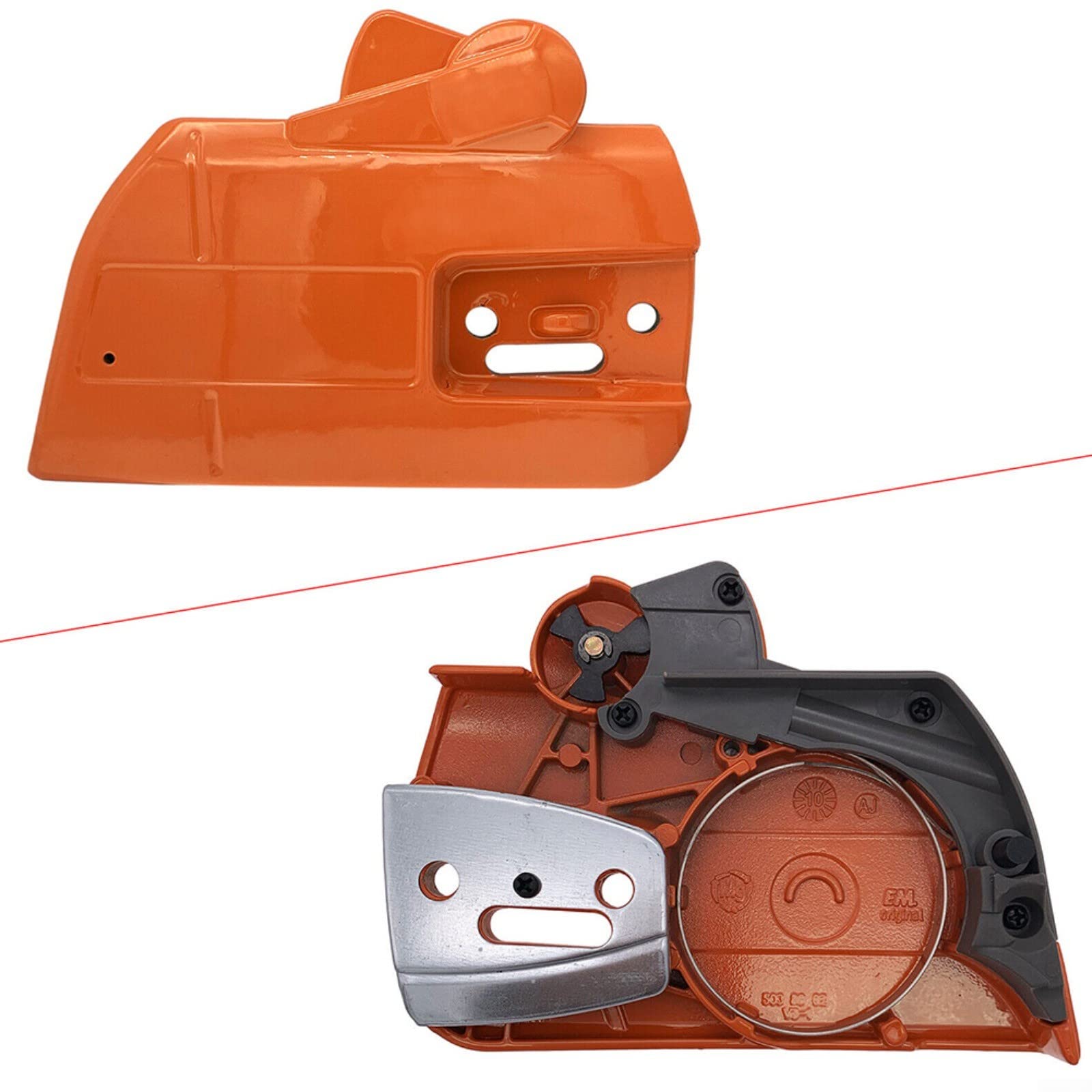 Gruppo Freno Catena Per Motosega Husqvarna Rancher 50 51 55 &ndash; Coperchio Frizione E Maniglia &ndash; Ricambio 503498103