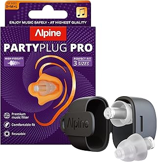 PartyPlug Concert Ear Plugs - Noise Reduction Ear Plugs for Party, Concert, Festival and Music - Reusable Earplugs (Pro Transparent (Multisize))