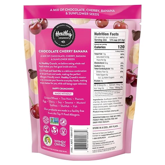 Healthy Crunch Chocolate Cherry Sundae Trail Mix