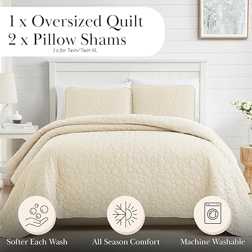 Vista 17 de Southshore Fine Linens, The Brickyard Collection -Juego de edredón ligero 02 - Hueso de ladrillo