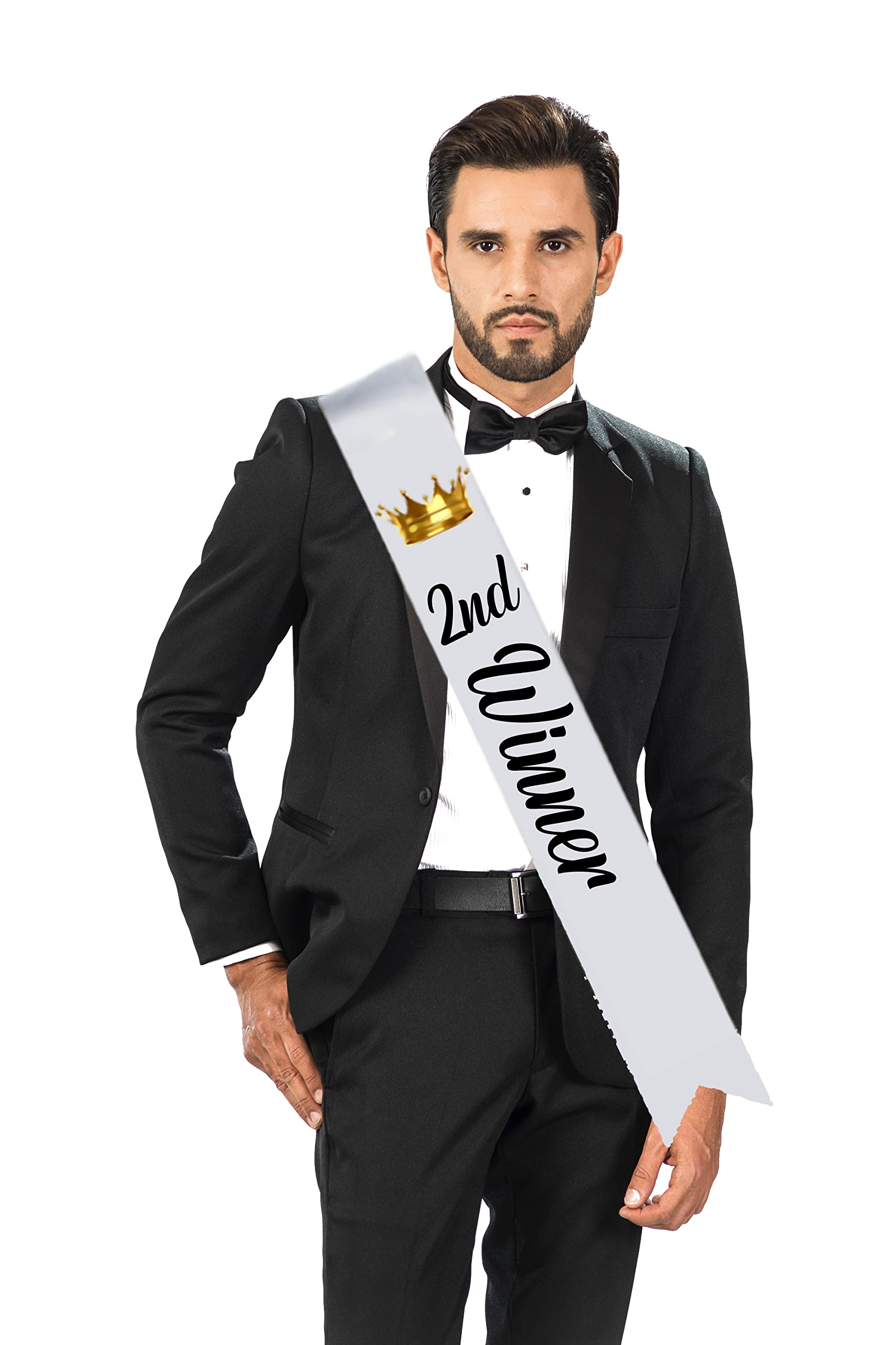 URBAN PENDU Text Printed Sash (White) (4 * 72 INCHES) Gift for Friend