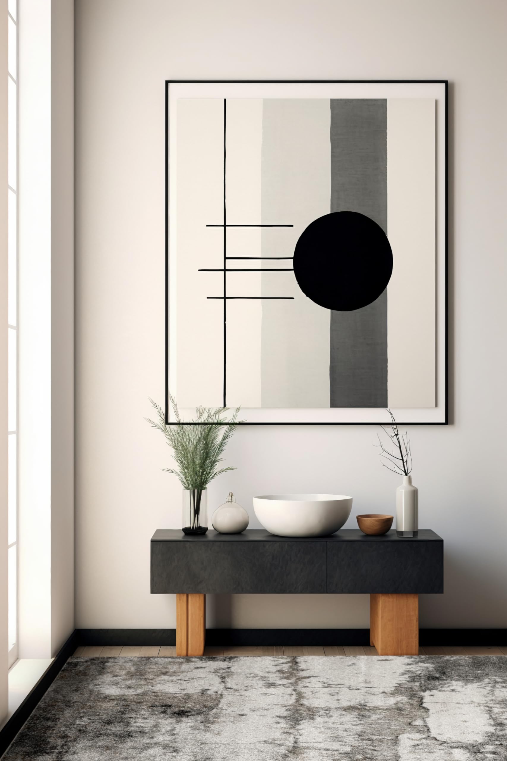 Ponte Moderne Teppiche Wohnzimmer Grau Beton 140x190 cm, Teppich Schlafzimmer, Tepich Waschbarer, Bedroom Carpets, Rug The Carpet Living Room, Area Rugs, Teppiche Gegend Rechteckig, dywan