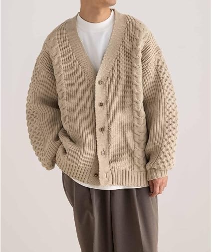 Amazon | [アダムエロペ] WEB限定 ボリューム ケーブル オーバーサイズ