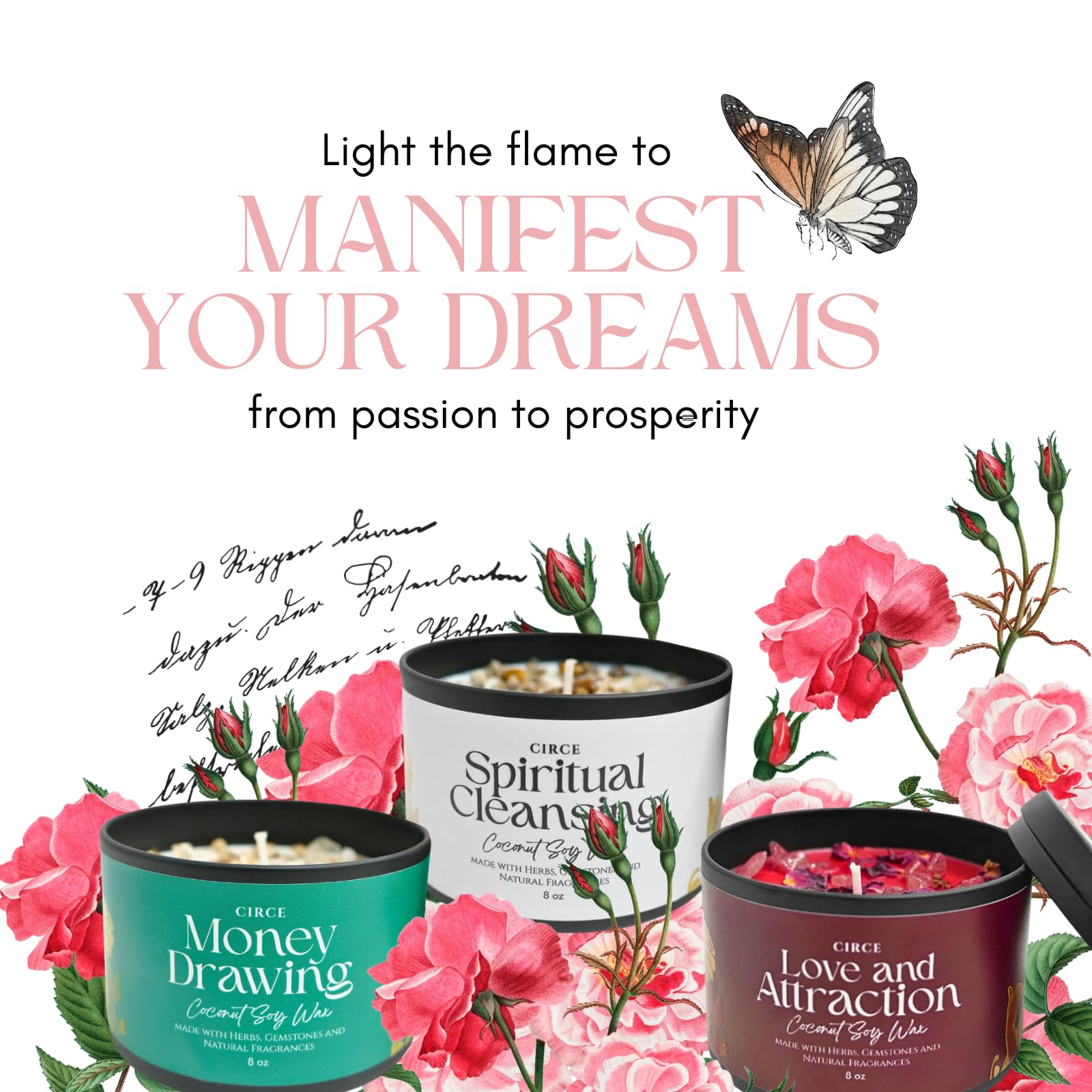 Abundance Soy Spell Candle for Prosperity | Art of the Root – Art Of The Root