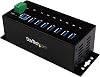 7-Port Industrial Grade USB 3.0 Hub with ESD & 350W Surge Protection - Rack mountable metal USB port expander splitter hub ST7300USBME