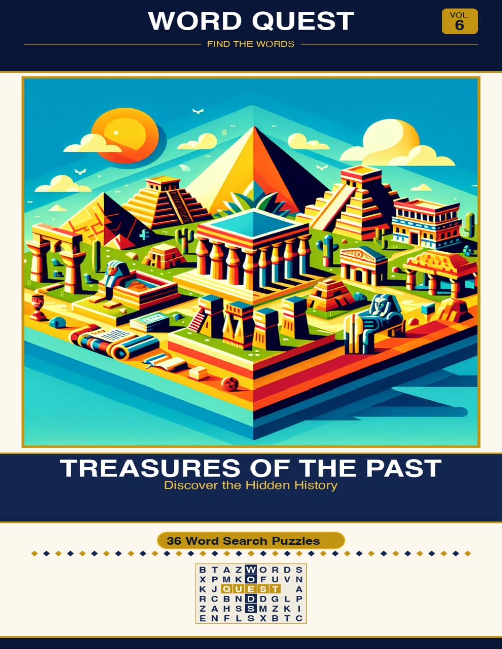WORD QUEST Vol. 6: Treasures of the Past: Discover the Hidden History