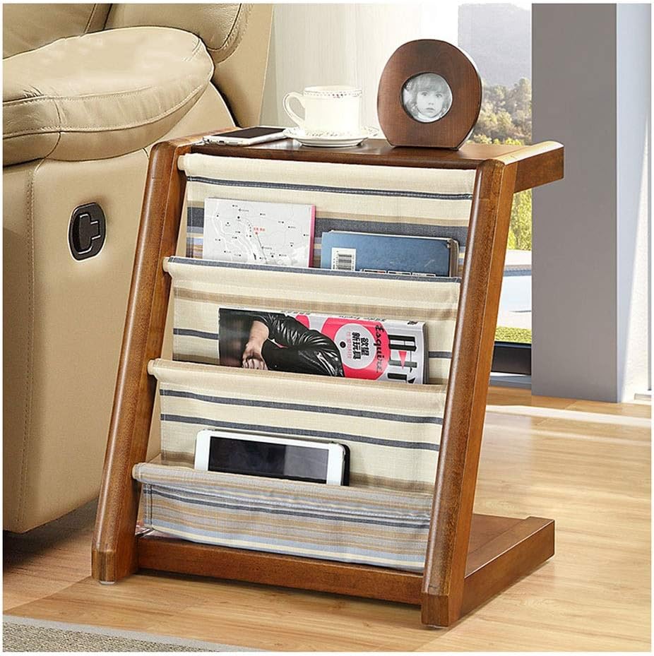 Magazine Holders Solid Wood Floor Standing Magazine Rack Creative Newspaper Rack 3