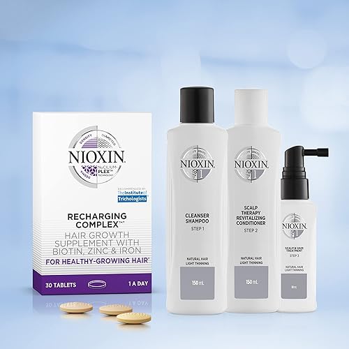 Miniatura 6 de Nioxin Complejo de recarga  Vitamina diaria para cabello sano, uñas y piel  Biotina, zinc y hierro  Sin OMG y sin gluten  30 unidades