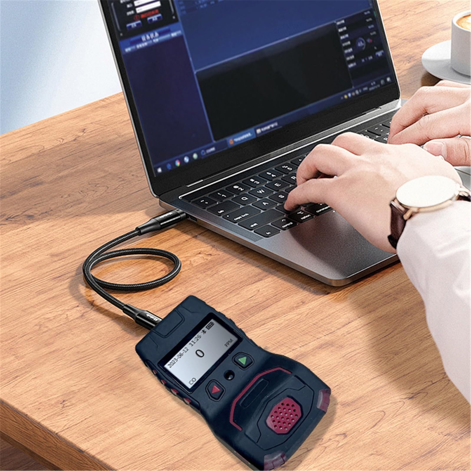 Analizzatore Portatile for rilevatore di Gas CH4 Uso Industriale Allarme in Tempo Reale ad Alta risoluzione ad Alta precisione Protezione IP66 a infrarossi