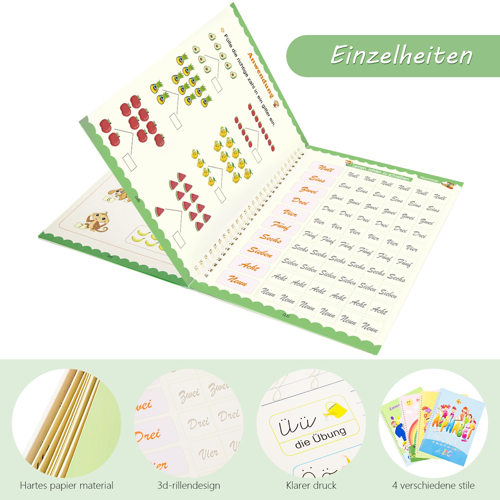 TOUVE Magische Übungshefte 4er Set - Wiederverwend Produktbild-Vorschau 11