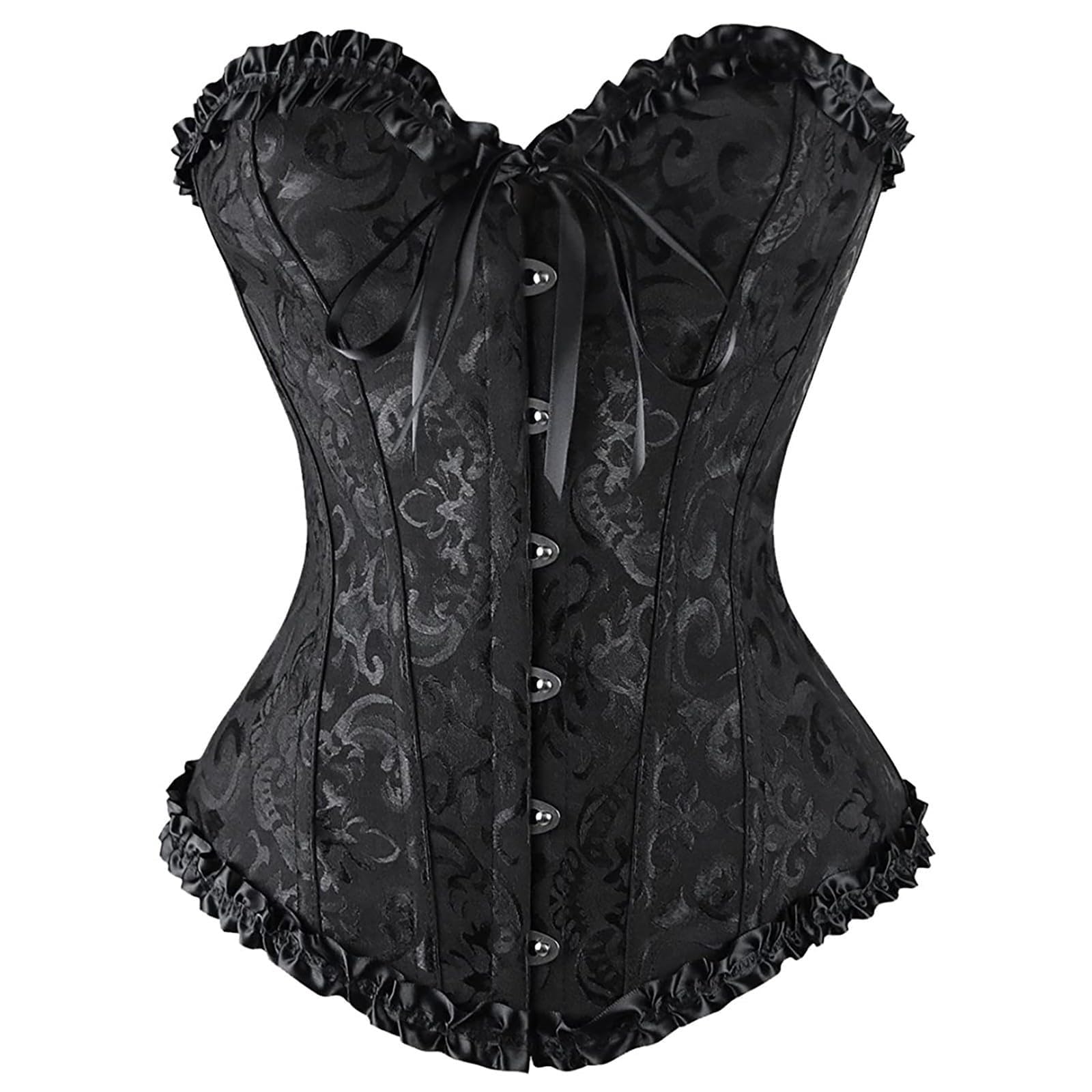 Corset Mujer Sexy Corse Corpiño con Cordones Halloween Disfraz Corsé Top