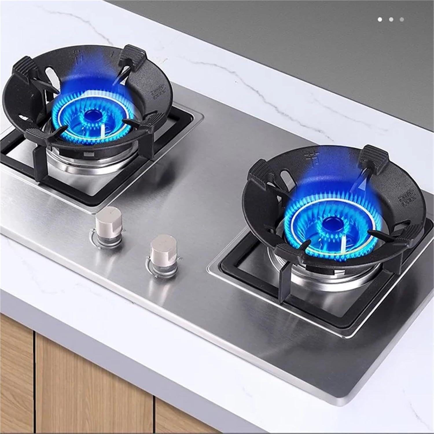 2pcs Gas Stove Bracket Wok Rack Stand Pot Ring Holder Brackets Pan Cast Ironnon Support Burner Metal Racks Cooktop Covers
