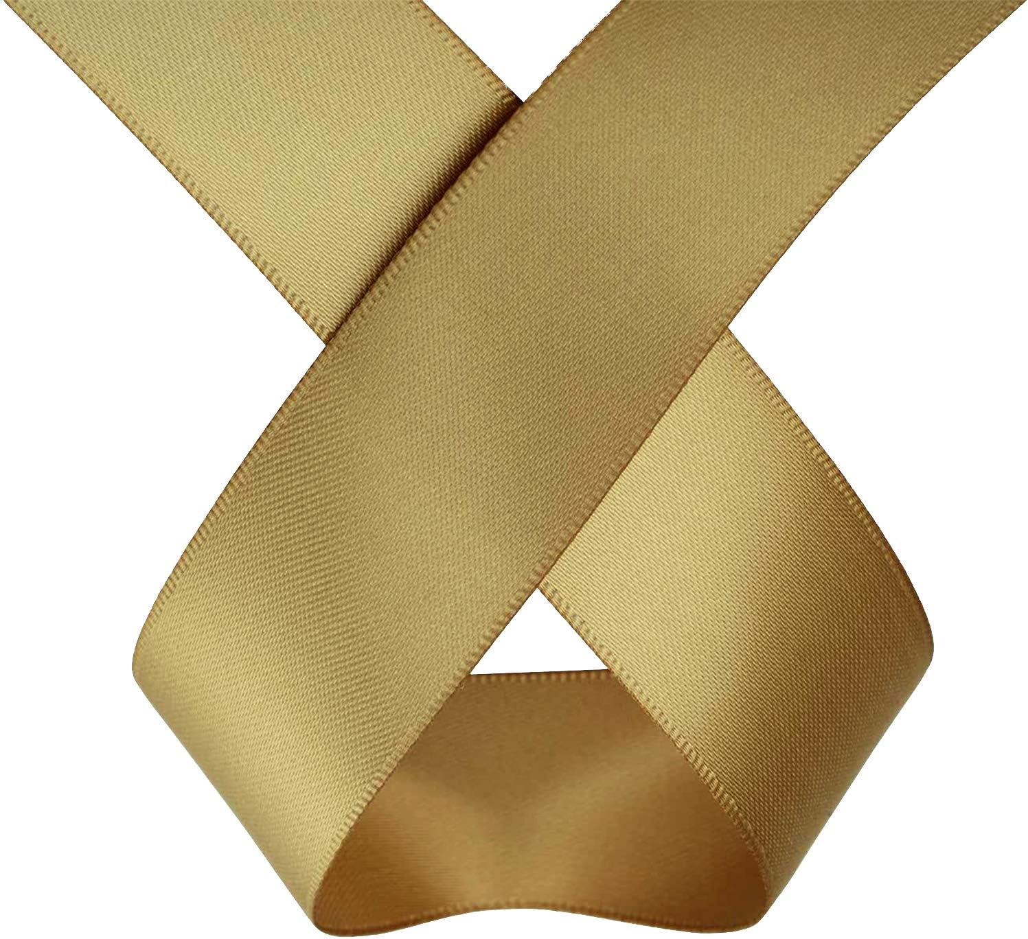 Trimming Shop 40mm Double Sided Satin Ribbon 25 Metres Roll, 100% Polyester Craft Ribbon for Gift Wrapping Bow Making, Sewing - Image 3