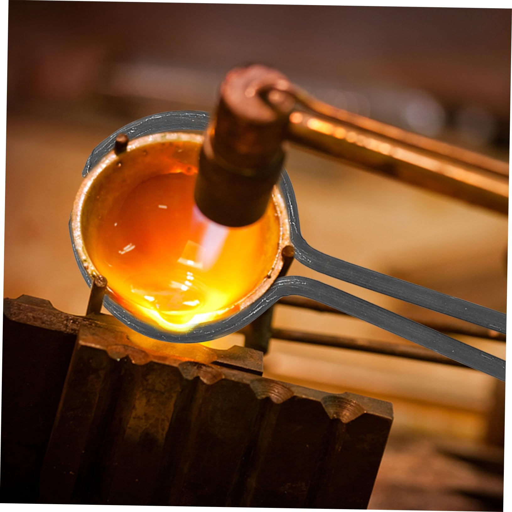 GLEAVI 4stücke Crucible Tong Clamp Ergonomische Tiegelzange Für Metallgießarbeiten Geeignet Für Schmuckschmelze Mit Rutschfestem Griff Leicht Und Handlich Optimale Kontrolle Bei Hohen