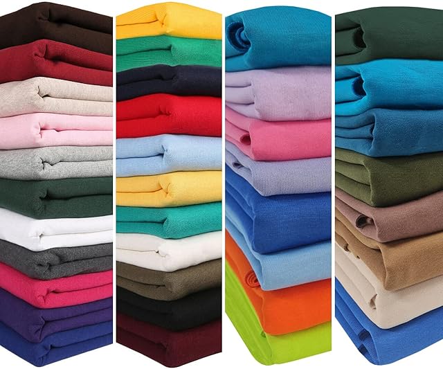 Sweatshirt Fabric & Matching Knit Rib for Trimming;Brushed Fleece Back Hoddie Jersey Material,European and School Approved Standard,35 Colours,Neotrims UK. [Baby Pink, 1 Meter (Fabric Only)]
