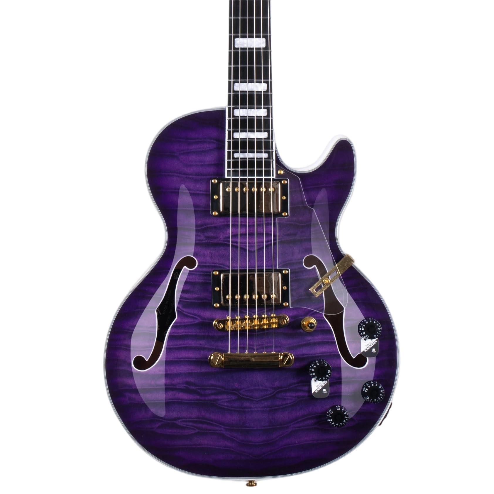Standard Gitara Elektryczna Humbucker Pickup LP Gitara Elektryczna Palisander Podstrunnica Miłośnicy Muzyki Profesjonalna Wydajność(Purple)