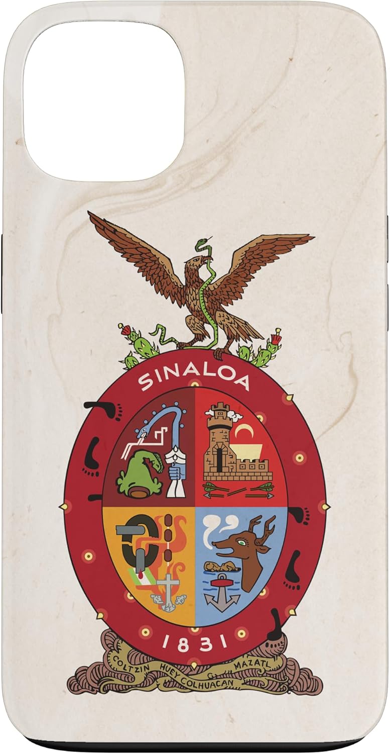 iPhone 13 Sinaloa Flag and Elegant Background - Sinaloense Pride Case