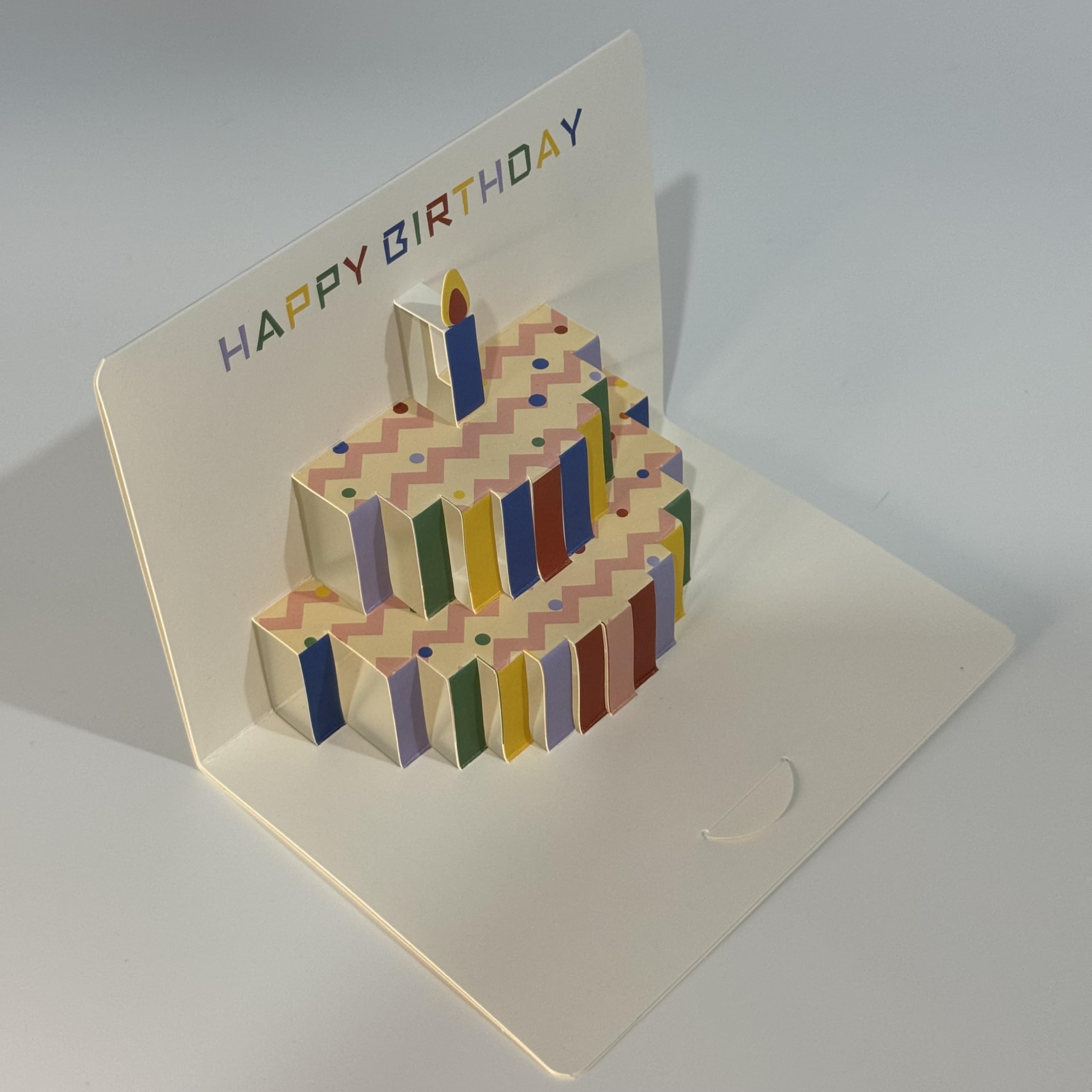 Tarjeta de cumpleaños, tarjetas de felicitación emergentes, tarjeta de felicitación 3D para cumpleaños para ella, él, mujeres y hombres, diseño de pastel de cumpleaños, color azul
