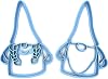 Sweet Prints Inc Set of 2 Boy and Girl Gnome Cookie Cutter - Dishwasher Safe