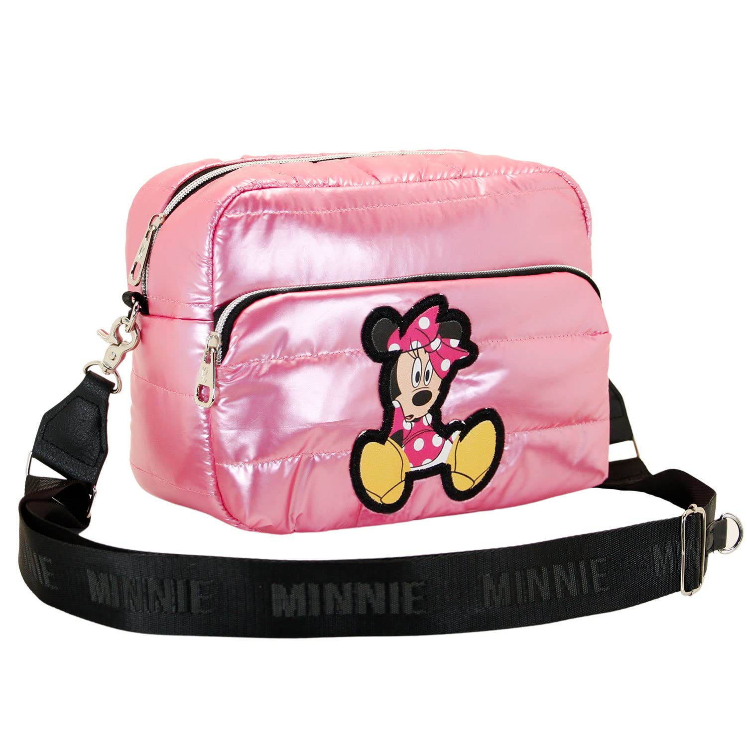 Myszka Minnie Shoes -Torebka na Ramię IBiscuit Padding, Różowa, 23 x 16 cm