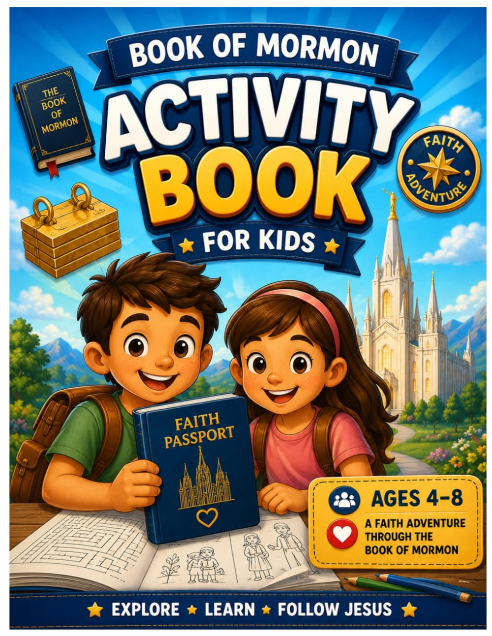 Book of Mormon Activity Book for Kids