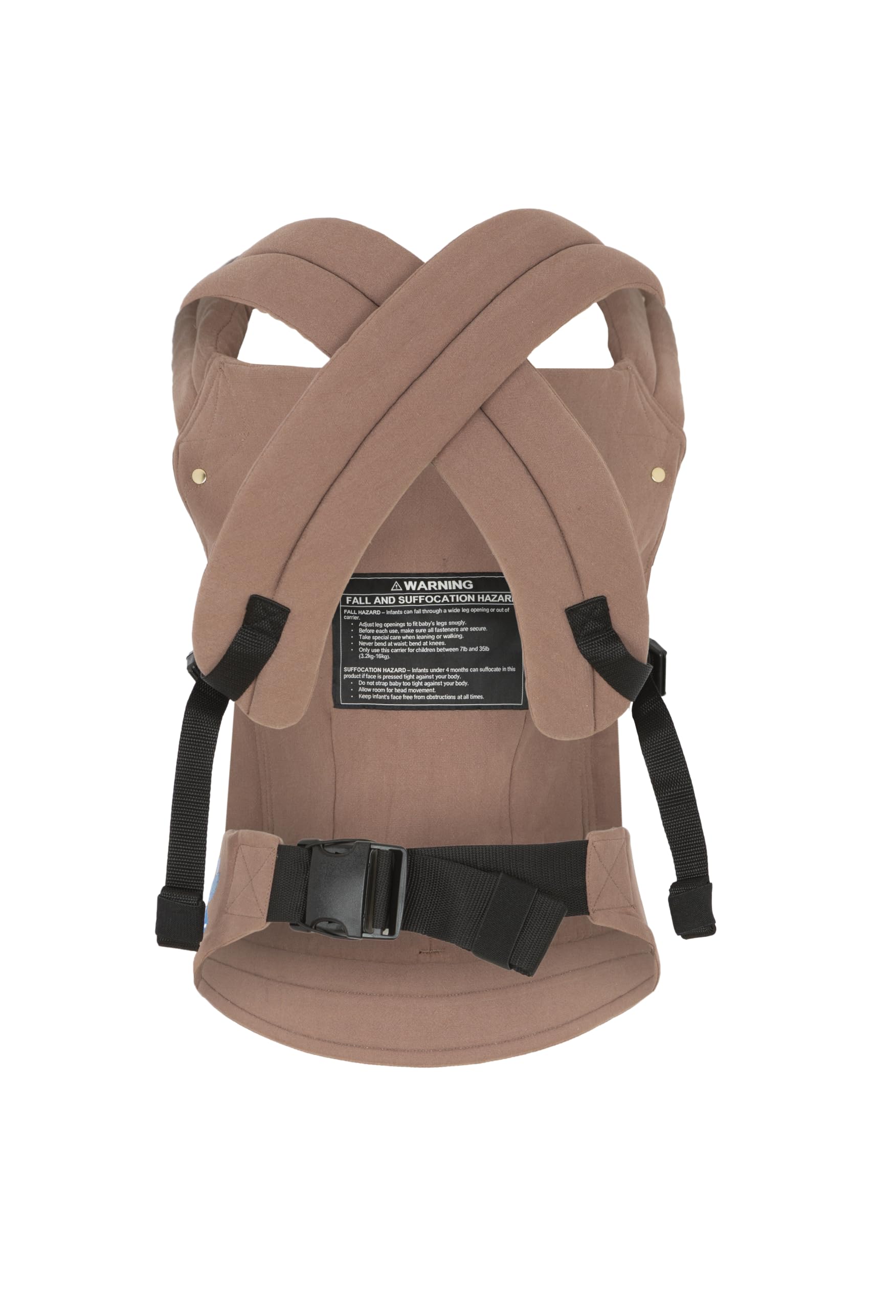 Mochila Portabebés Ergonómica Unisex, Algodon+Lino, Babero Extraíble Hipoalergénico, Soporte Cómodo para Bebés de 3.2kg a 16kg – Lavable a Máquina, Transpirable, Múltiples Posiciones de Porteo