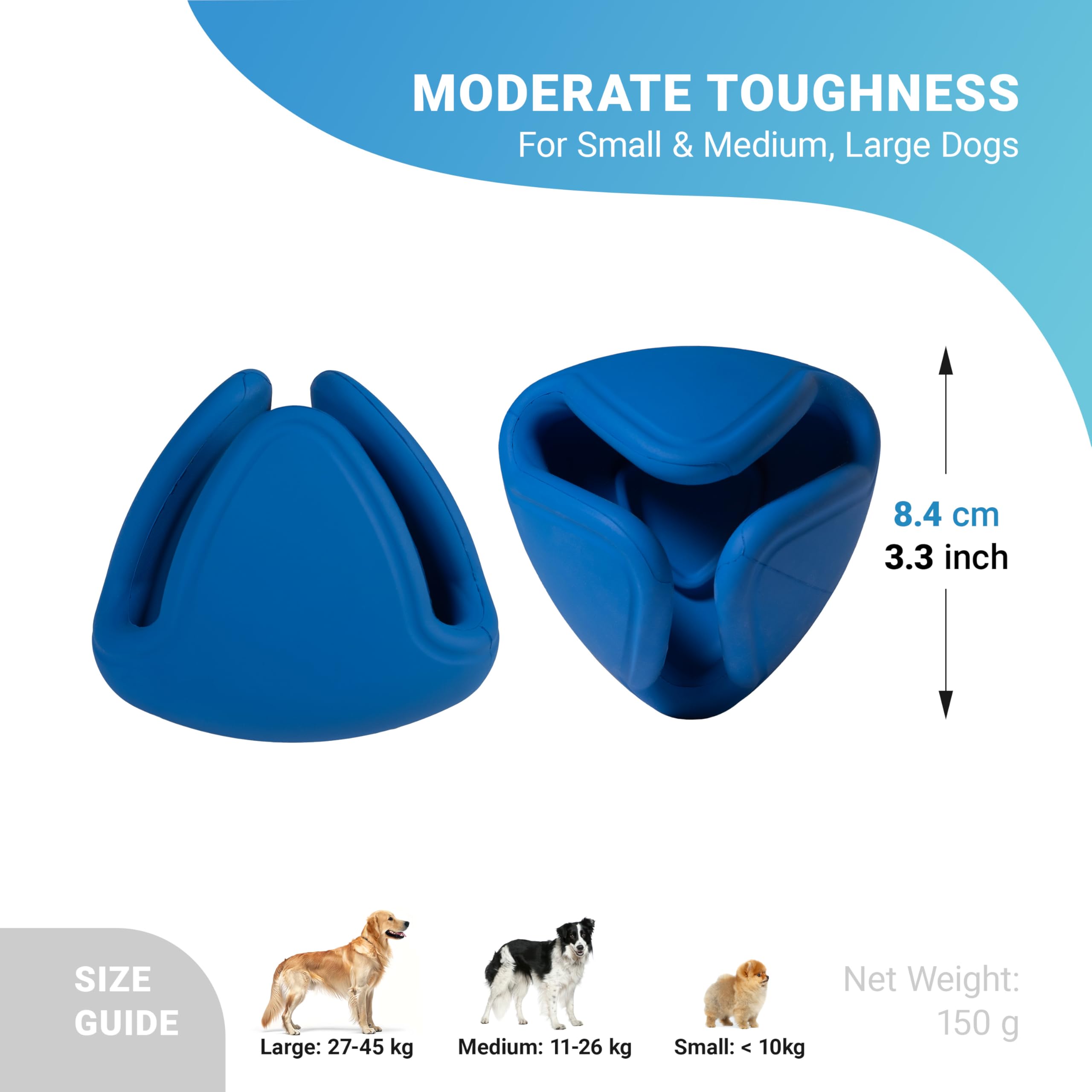 PetDreamHouse Geo-Rella Interactive Dog Enrichment Toy, Erratic Bounce Treat Dispenser for Sensory Stimulation - Image 2