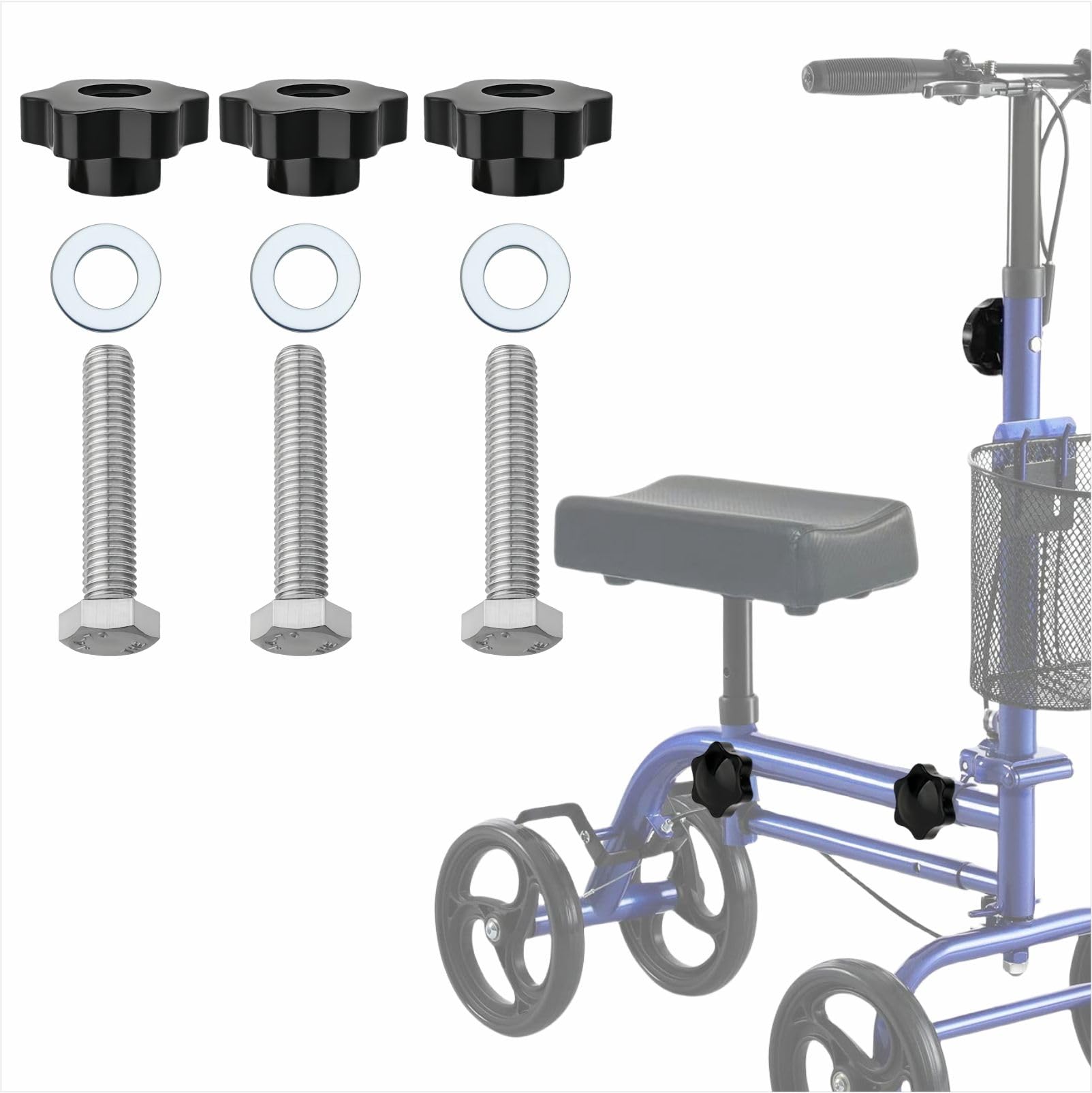 Boutons de rechange pour déambulateur et fauteuil | Réparez facilement votre trottinette