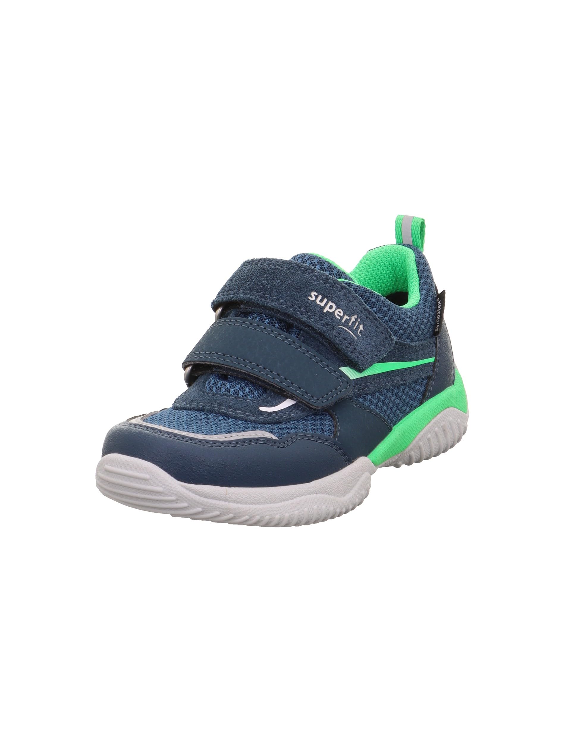 Superfit Storm Trainers, Blue/Light Green 8000, 35 EU