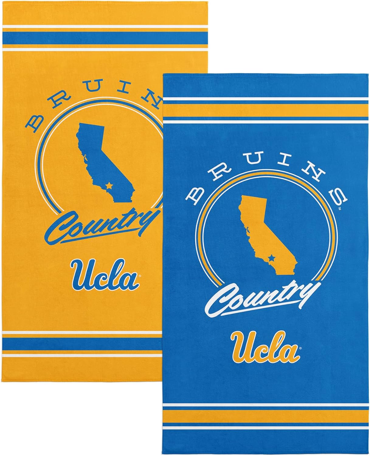Northwest UCLA Bruins NCAA Homebreak Beach Towel 2 Pack 30 x 60 Inches