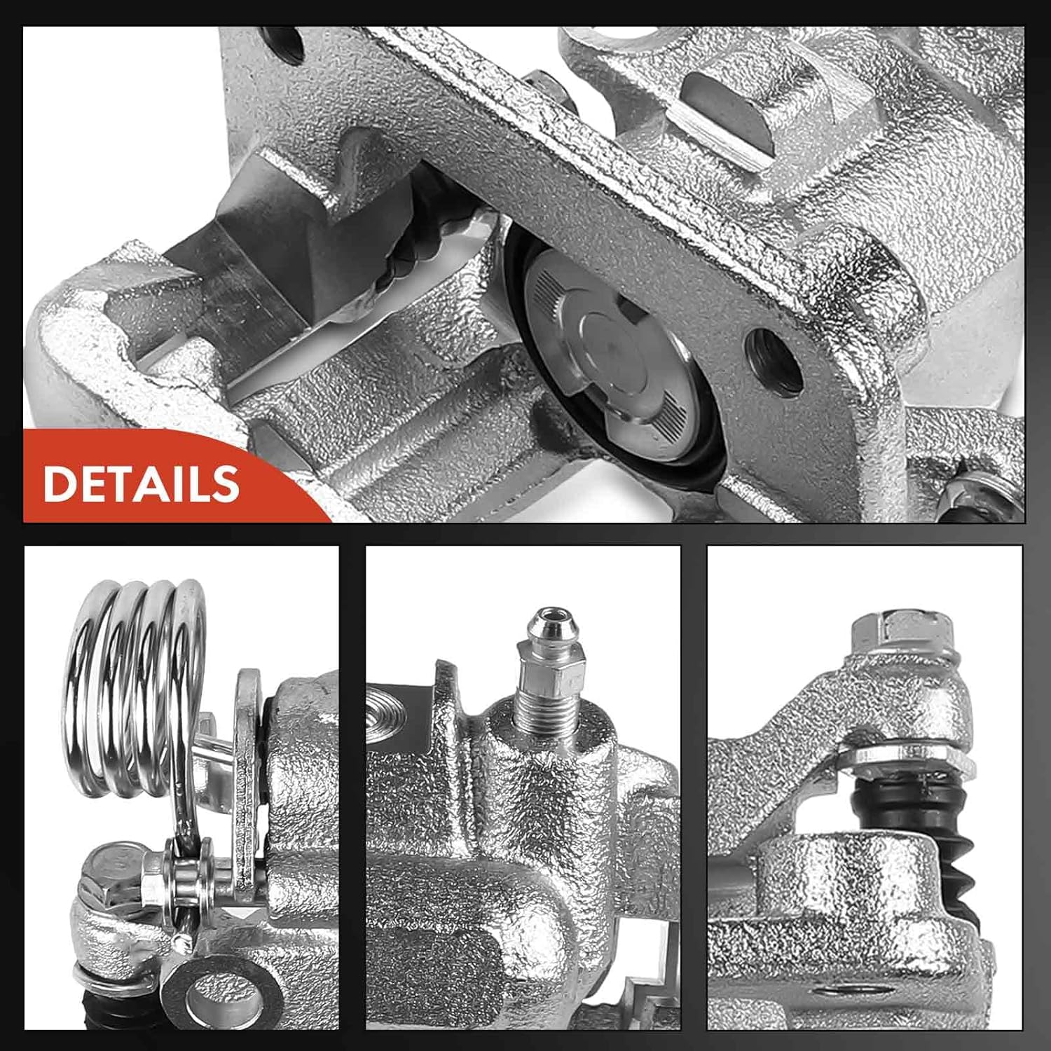 A-Premium Disc Brake Caliper Assembly with Bracket Compatible with Select Ford Models - For Mustang 1999-2001/2003-2004 - Rear Left Driver Side