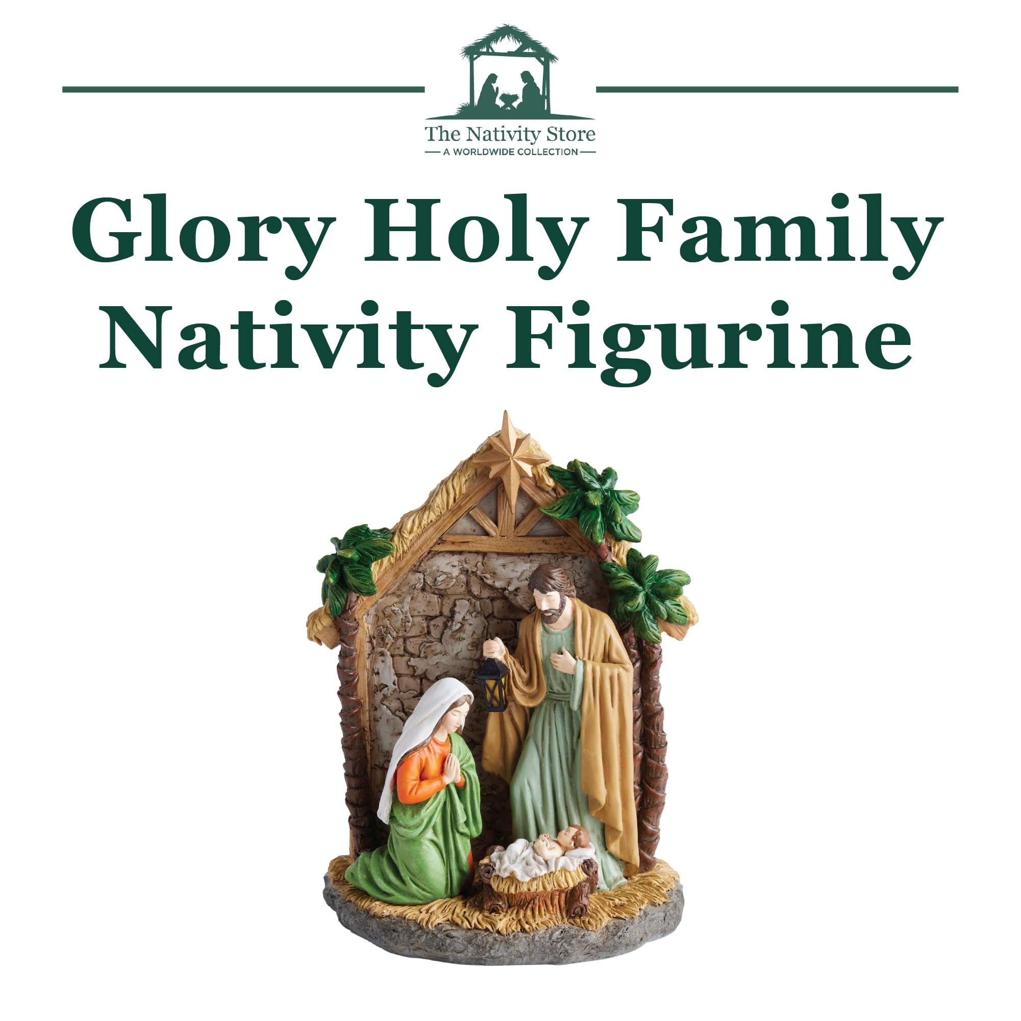 The Nativity Store - Glory Holy Family Nativity Figurine - Religious Christmas Holiday Decoration