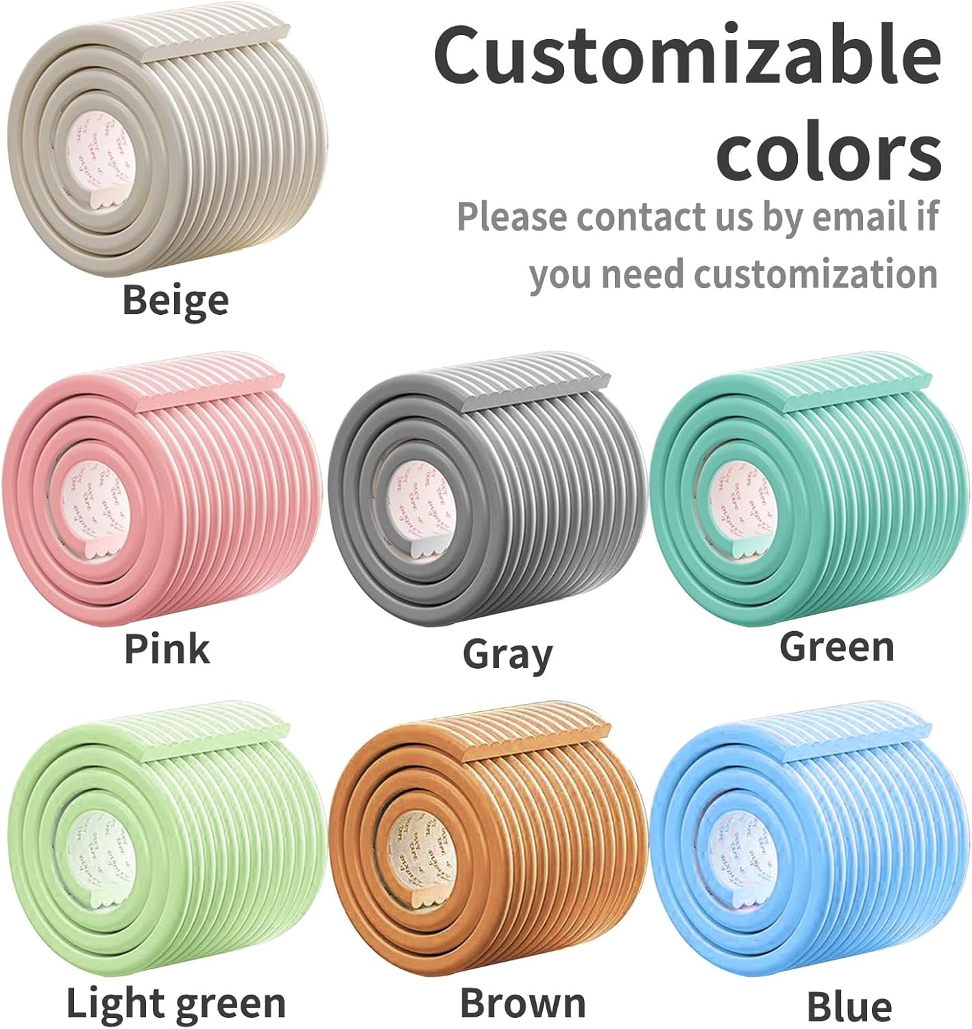Soft Extra-Wide Edge Protector for Baby, Corner Protector, Self Adhesive Furniture Guard Bumper for Table Desk Safety