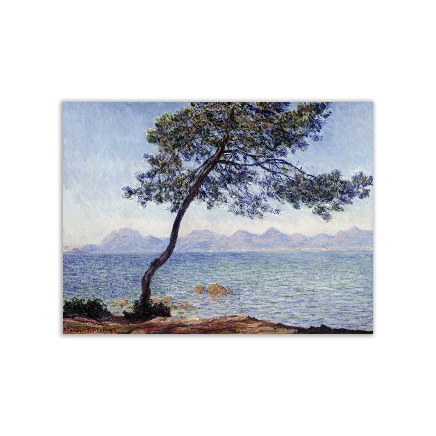 Poster Claude Monet Antibes 70x50 cm pour créer une ambiance douce dans votre salon