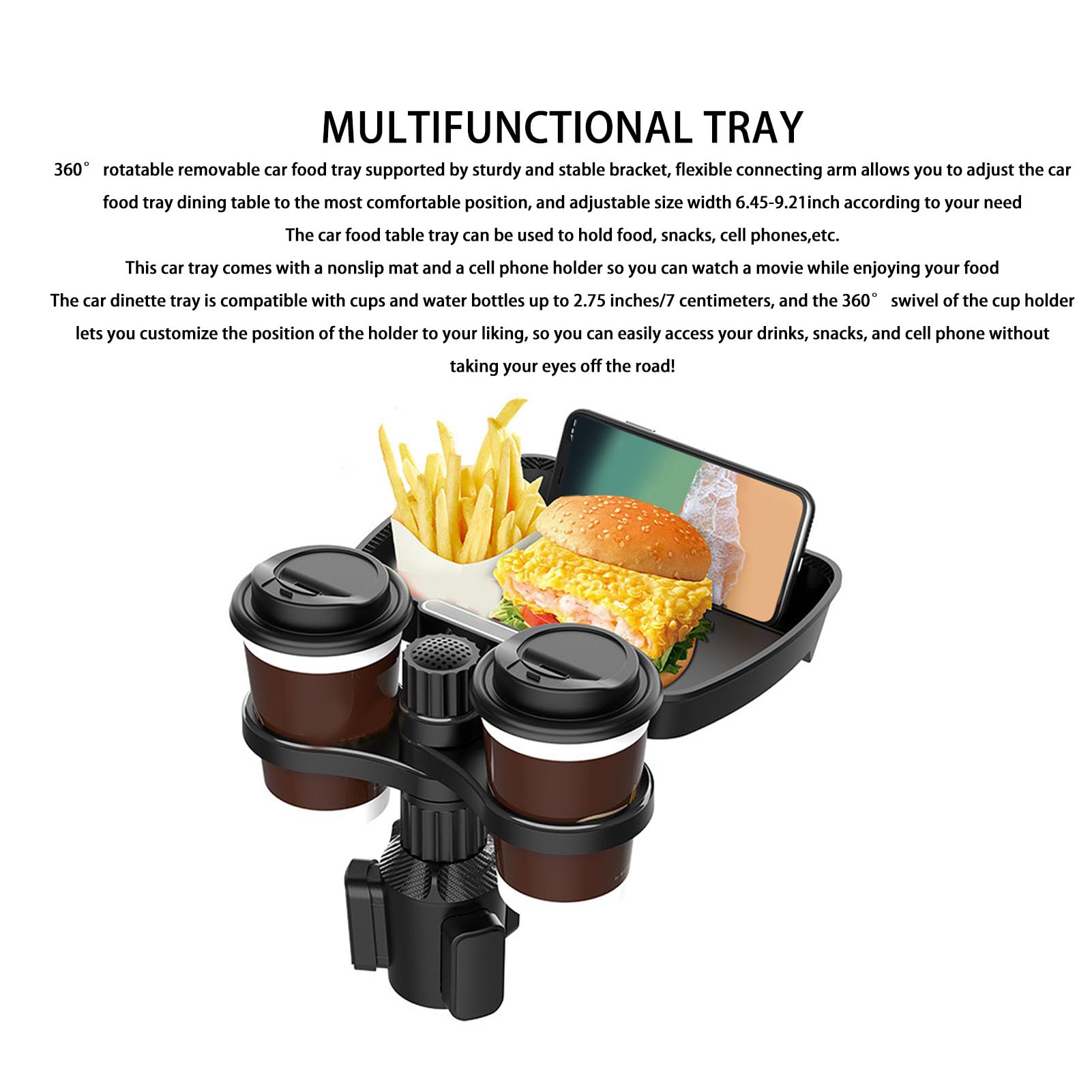 Support D'extension De Porte-gobelet De Voiture Multifonctionnel, Petit