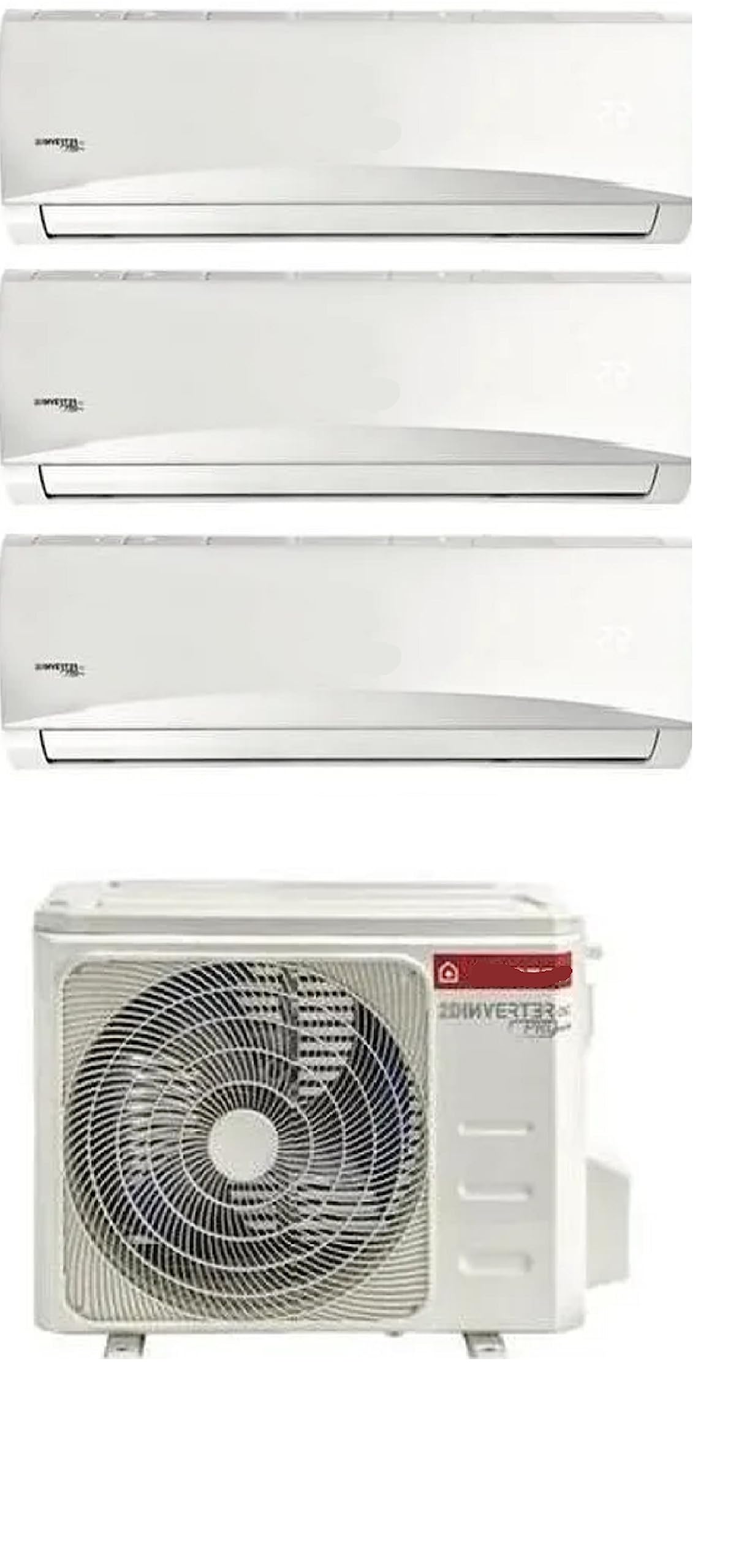 Climatizzatore Trial Split 9000 + 9000 + 12000 Btu, A++/A+, Pompa di calore
