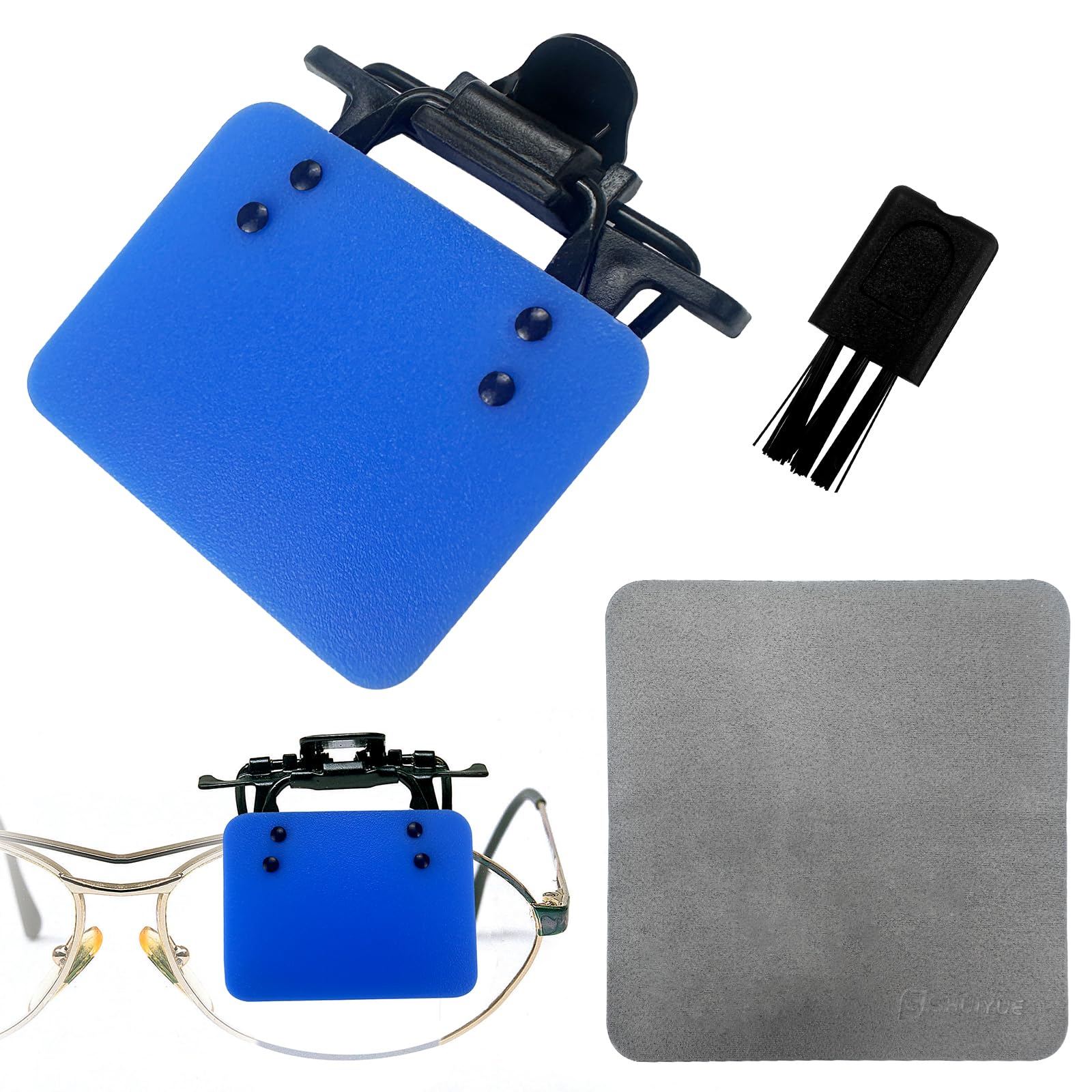 International Standard Shooting, Glasses Archery Patch, Glasses Patch Shooting Patch For Eye Glasses Shooting Glasses Mask Target Aid, With Cleaning Cloth, Cleaning Brush, Transparent Box