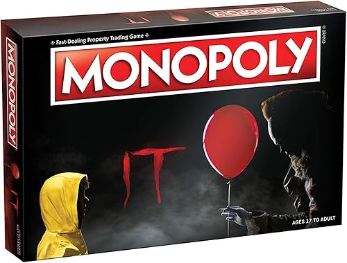Juego de mesa Monopoly IT, basado en el drama/thriller IT 2017, mercancía de TI con licencia oficial, juego de monopolio clásico temático