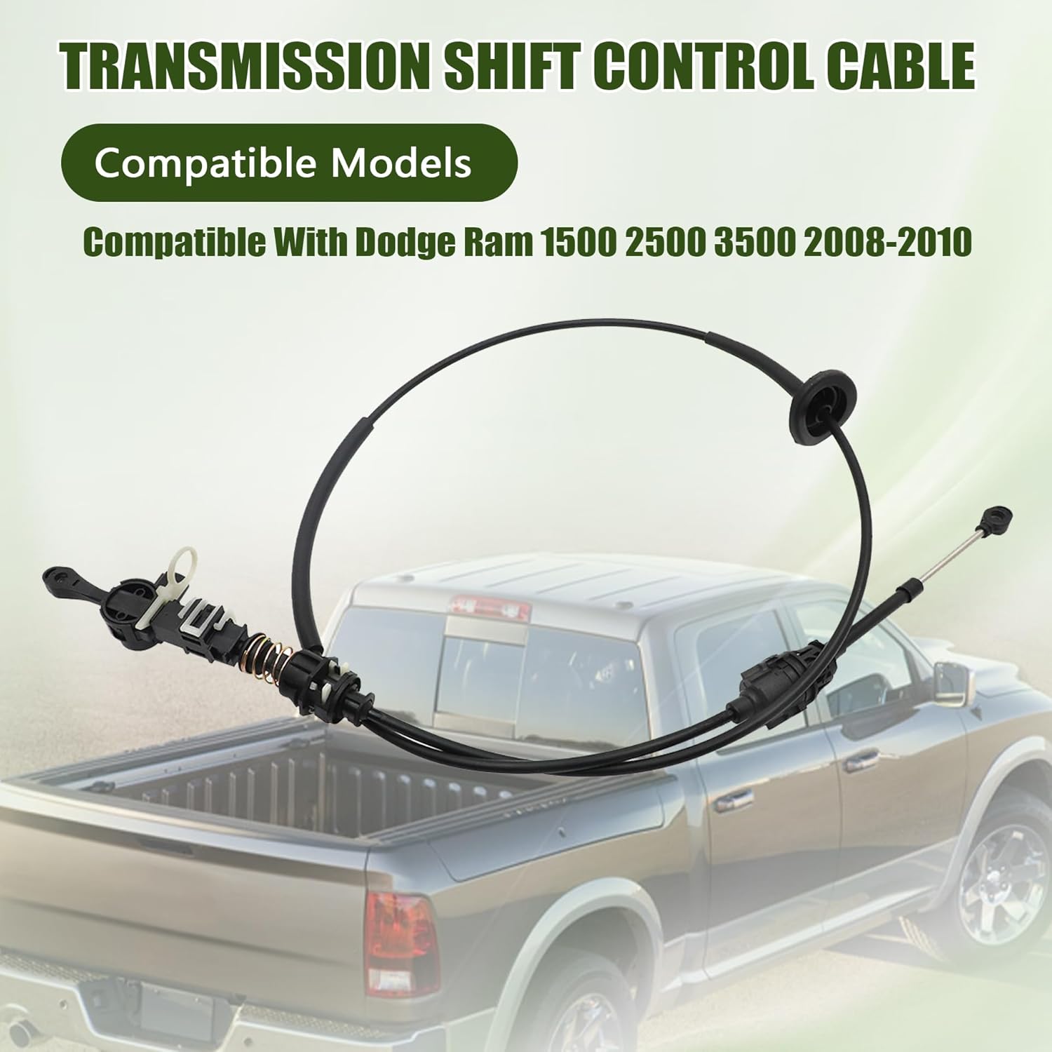 GXARTS Automatic Shift Control Cable Transmission Gear Shifter Control Cable 52107847AK 52107847AM Compatible with Dodge Ram 1500 2500 3500 2008-2010