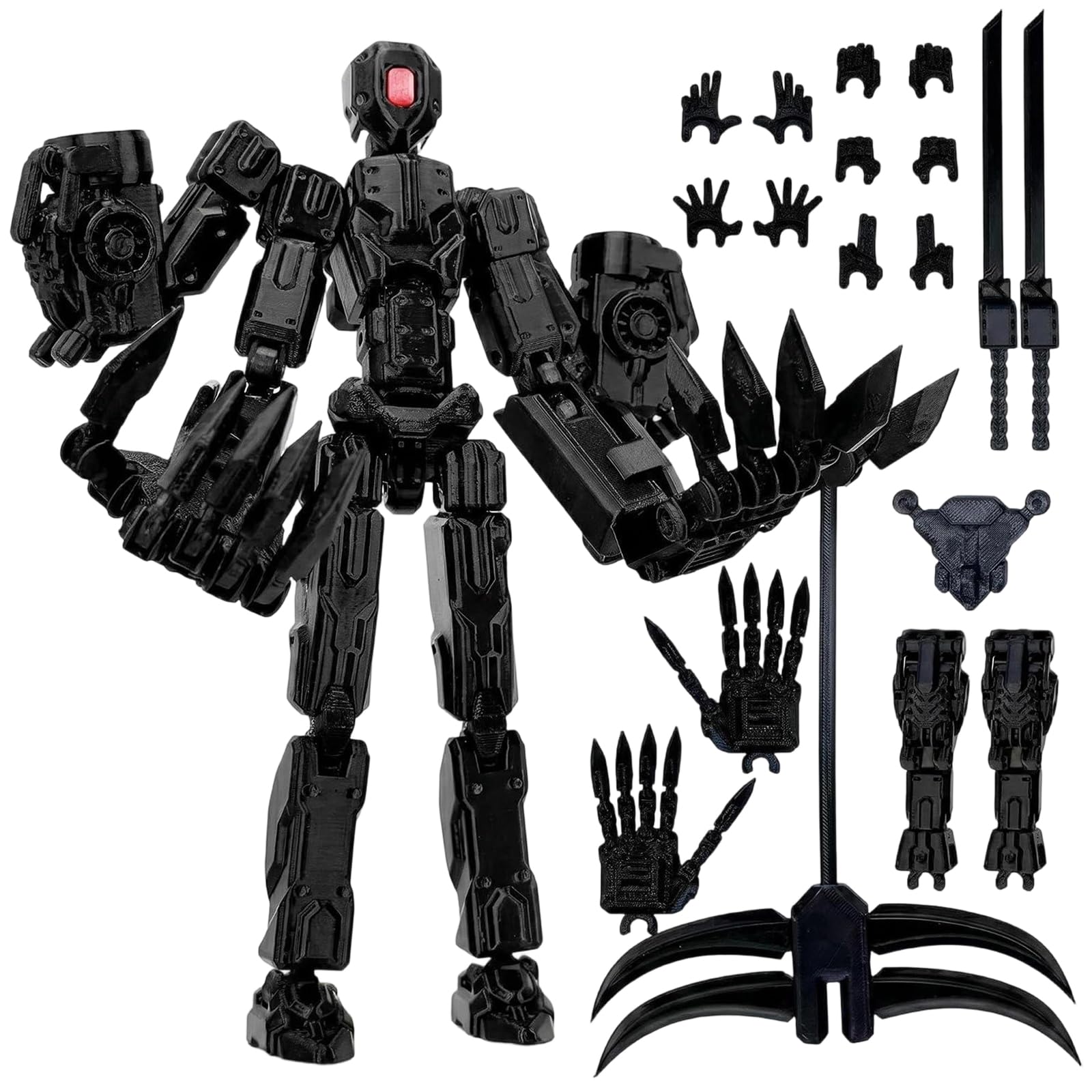 T13 Action Figure with Weapons, Dummy 13 3D Printed Toy, Desktop Decoration