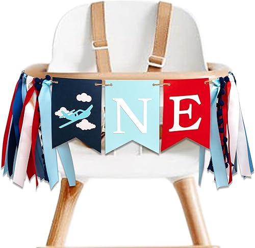 Miniatura 7 de The Big One - Cartel de madera para silla alta con borlas, decoración de fiesta de cumpleaños con temática de surf de madera, pancarta para silla