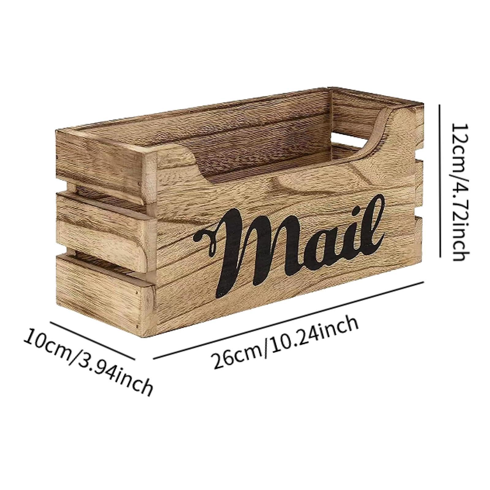 Gralara Organizador de de Madera, Porta Cartas, Regalo de Inauguración de La Casa, Versátil, Montado en La Pared