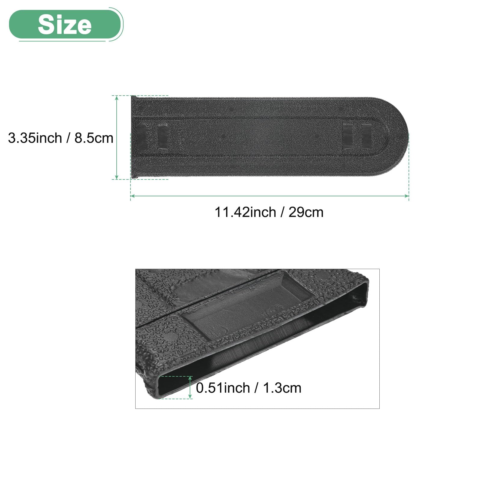 M METERXITY 3-Pack Chainsaw Chain Cover 10 Inch Plastic Chainsaw Scabbard Cover Chainsaw Bar Cover for 10" Garden Chainsaw Protective Cover - Image 2