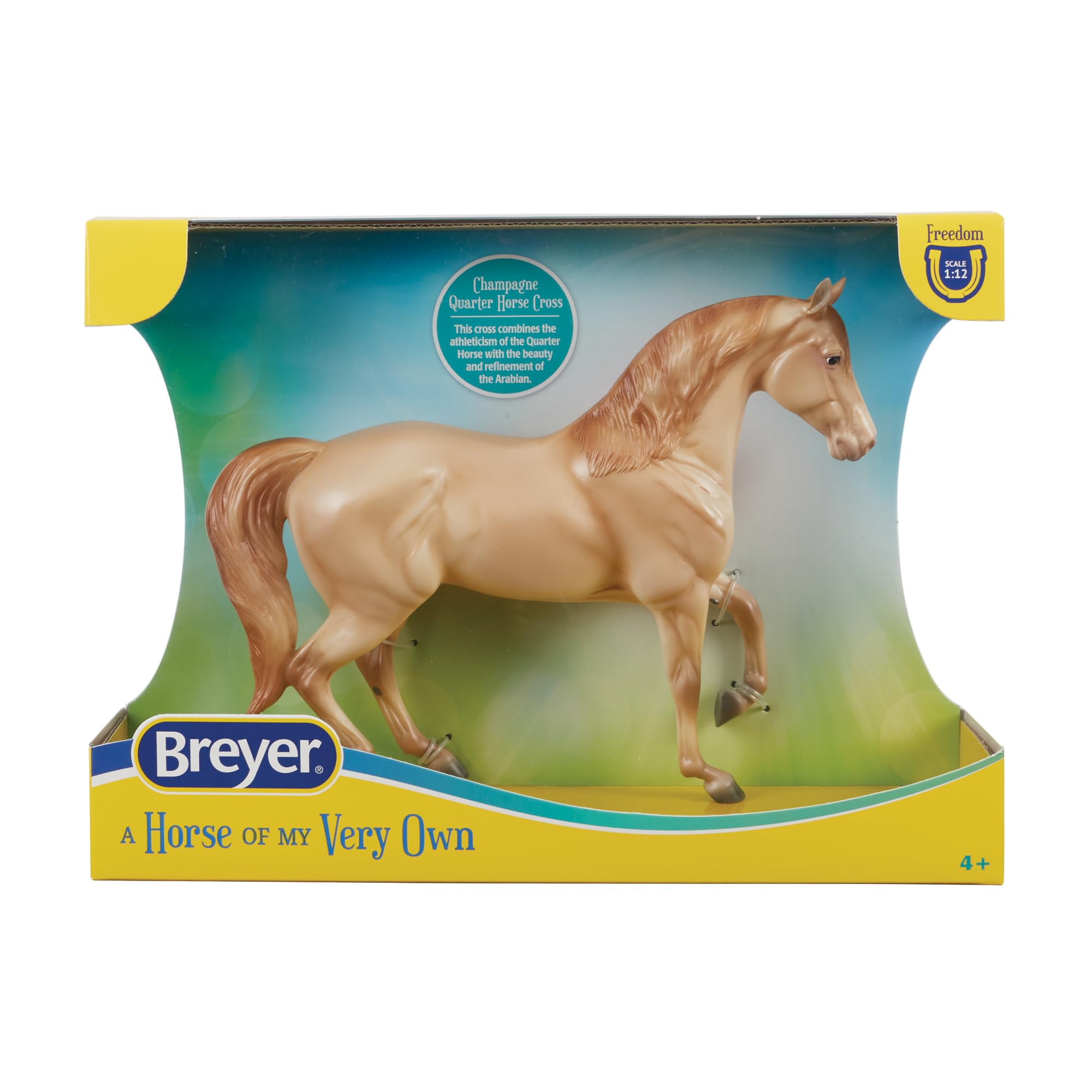 Breyer Mane Beauty Li'l Beauty Pferd – Sonnenuntergang, 10,8 X 8,3 Cm, Mit Bürste, Goldblond & Violett Mähne, Handbemalt, Zum Spielen & Sammeln